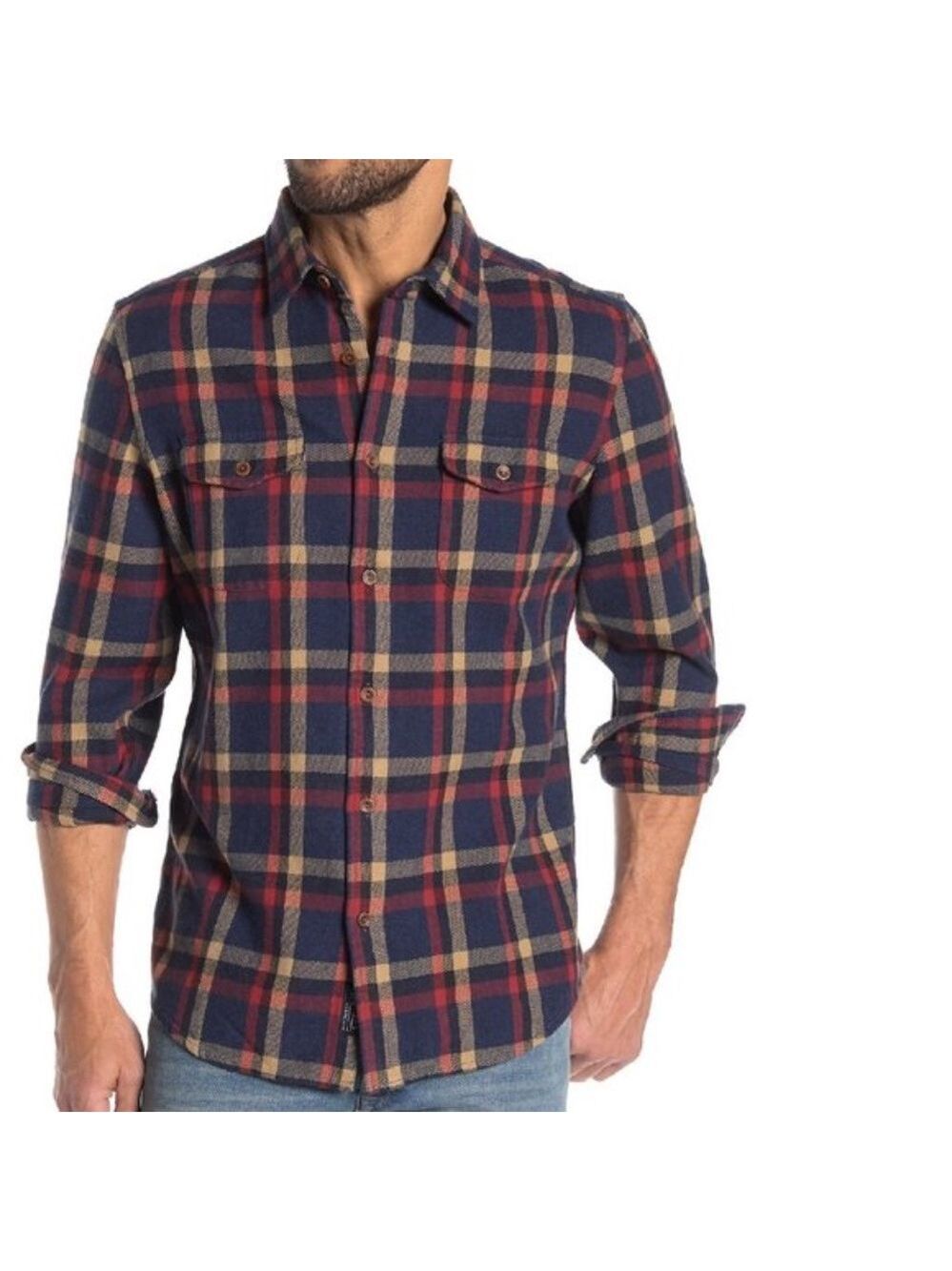 Grayers Eugene Heritage Plaid Modern Fit Flannel Shirt